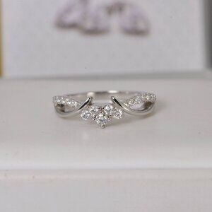 Certified Moissanite Ring Guard Enhancer Band Ring 925